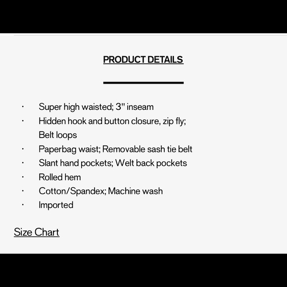 Express Super High Waisted Paperbag Tie Jean Shorts - Picture 8 of 8